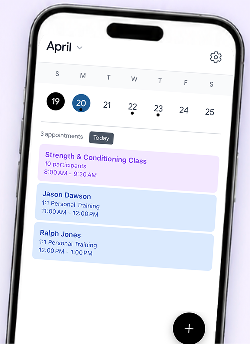 Foundri scheduling on iPhone